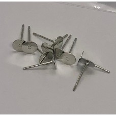 Earring Pin Flat 6mm