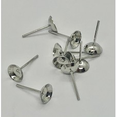 Earring Pin Round 6mm