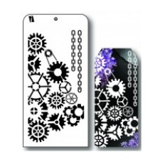 I Craft Stencil - Gears + Chain I Craft Stencil - Gears + Chain