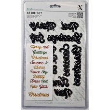 XCut A5 Die Set - Christmas Sentiments XCut A5 Die Set - Christmas Sentiments