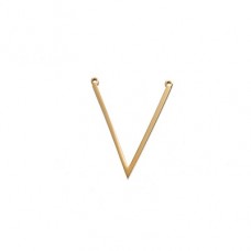 V-shaped Chevron Connector Gold-Plated