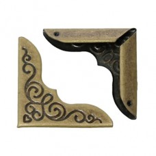 Corners - Antique Bronze Flower