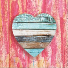 Serviette -  Wooden Heart