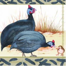 Serviette - Guinea Fowl Serviette - Guinea Fowl