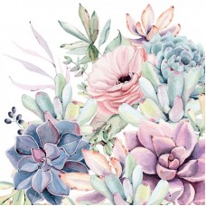 Serviette - Succulent Love Serviette - Succulent Love