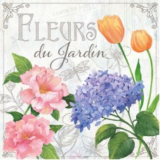 Serviette - Fleurs de Jardin Serviette - Fleurs de Jardin