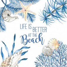 Serviette - Ocean Life is Better