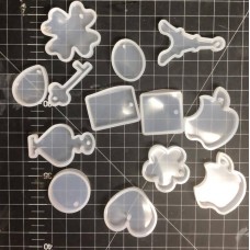Silicone Pendant Mold Set 12pcs