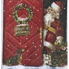 Serviette - Santa is Welcome Serviette - Santa is Welcome