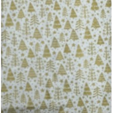 Serviette - Gold Christmas Trees Serviette - Gold Christmas Trees