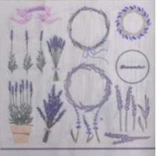 Serviette - Lavendar Serviette - Lavendar