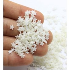 Clay Slices - Stars White Clay Slices - Stars White