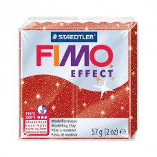 Fimo Effect Clay 57gr - Red Glitter Fimo Effect Clay 57gr - Red Glitter