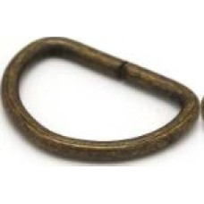 D-Ring 25mm Old Brass D-Ring 25mm Old Brass