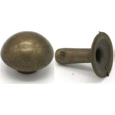 Dome Cap 8mm Old Brass 