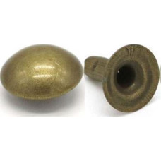 Dome Cap 12mm Old Brass 