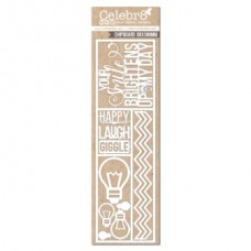 Celebr8 Chipboard - Lanki Card - Your Smile Brightens Up My Day