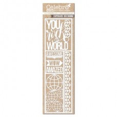 Celebr8 Chipboard - Lanki Card - You Rock My World