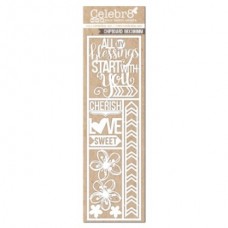 Celebr8 Chipboard - Lanki Card - All my Blessings Start with You