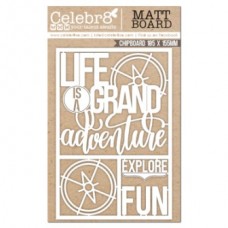 Celebr8 Chipboard - Equi Card - Life is a Grand Adventure