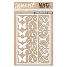 Celebr8 Chipboard - Equi Card -  Butterfly Set