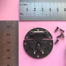 Metal Latch Bronze Round
