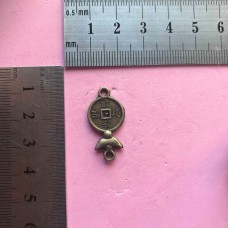 Metal Charm - Coin Pendant