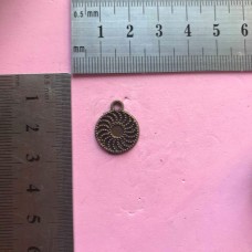 Metal Charm - Coin 15mm