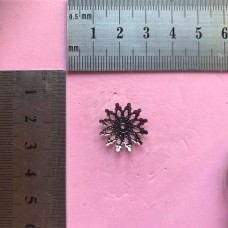 Metal Filigree Cap Flower