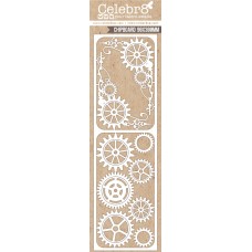 Celebr8 Chipboard - Lanki Card - Cog Element