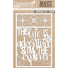Celebr8 Chipboard - Equi Card - This life is an adventure
