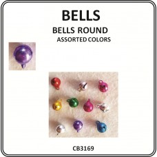 Round Bells - Assorted Colours - 10mm