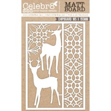 Celebr8 Chipboard - Equi Card - Reindeer / Mesh