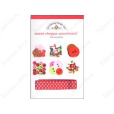 Doodlebug Embellishments Sweet Shoppe  Cherries Jubilee