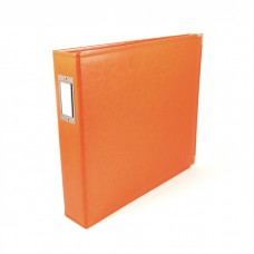 WRM Album - Classic Leather 12"x12" 3 Ring Album - Orange Soda