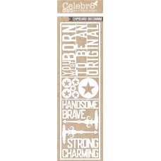 Celebr8 Chipboard - Lanki Card - Born to be an Original