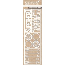 Celebr8 Chipboard - Lanki Card - Superhero