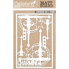 Celebr8 Chipboard - Equi Card - Hinge Corner Element