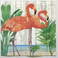 Serviette - Flamingos