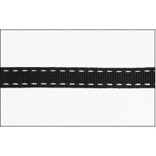 P/Sham Saddle Stitch - Black with White