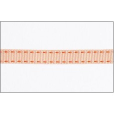 P/Sham Saddle Stitch - Coral with Apricot