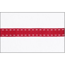 P/Sham Saddle Stitch - Red with White