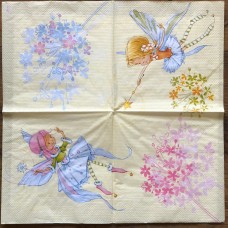 Serviette - Fairy Yellow Serviette - Fairy Yellow