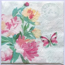 Serviette - Pink Watercolor Flowers Serviette - Pink Watercolor Flowers