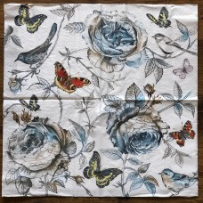 Serviette - Flowers & Butterflies Serviette - Flowers & Butterflies