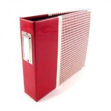 WRM - Retrospect Collection- 6"x6" D Ring Album - Houndstooth Red