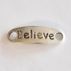 Metal Charm - Comfort Word Connectors - Believe