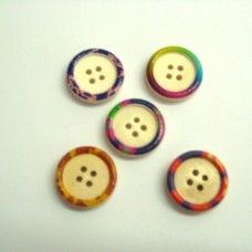 Buttons Wooden - Outlined