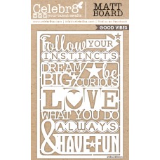 Celebr8 Chipboard - Equi Card - Follow Your Instincts