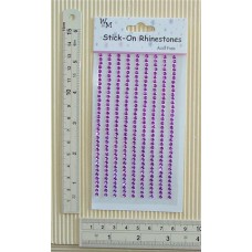 Rhinestones Round Stick-on Lilac 3mm